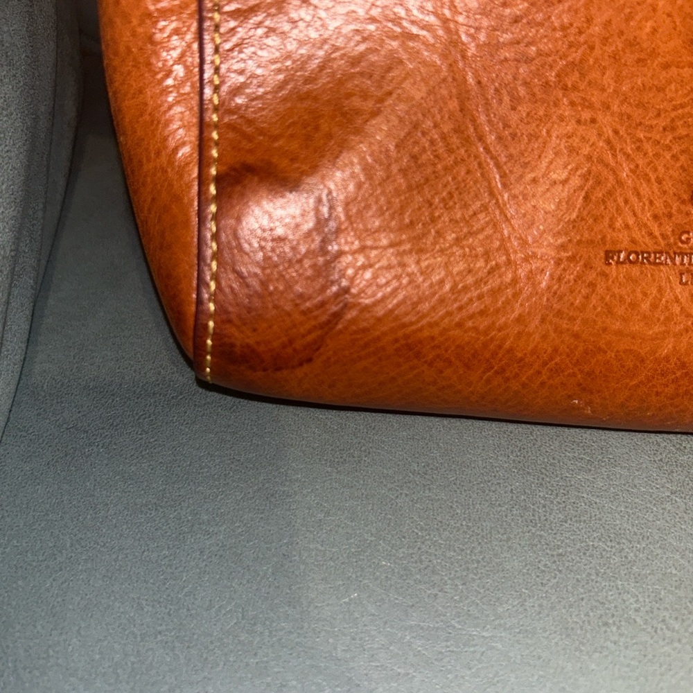 Dooney & Bourke Natural Brown EUC Florentine Leather Allison Crossbody - Picture 6 of 10